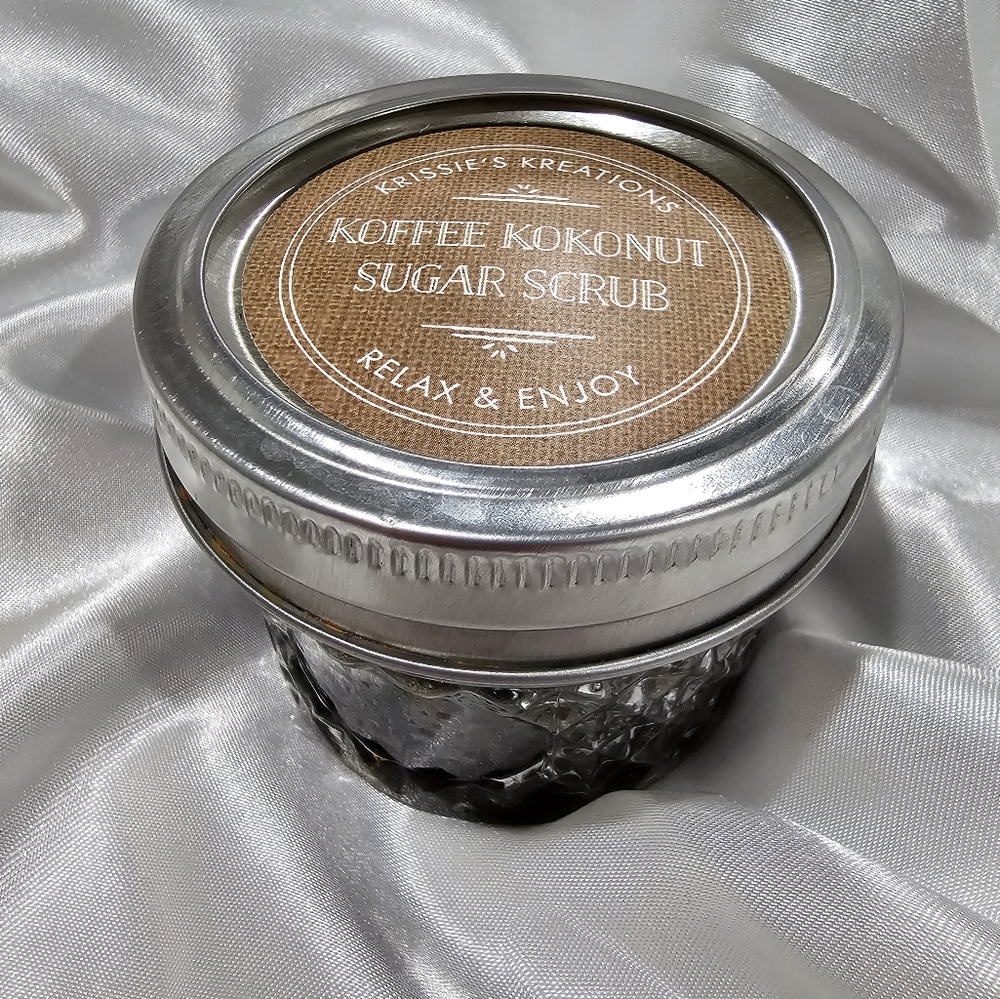 Coffee Scrub 4 oz Jar with Spoon & packaging LIMITED edition! Comment to reserve